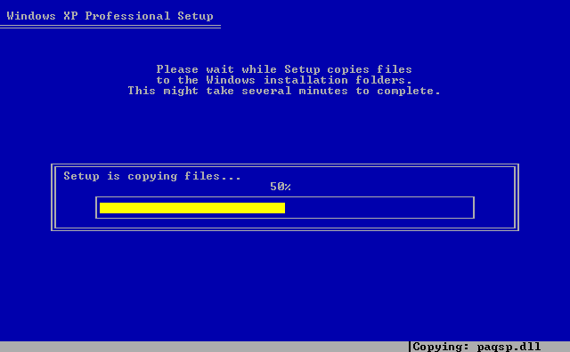 instalação do windows XP